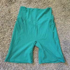 BuffBunny Teal Bike Shorts